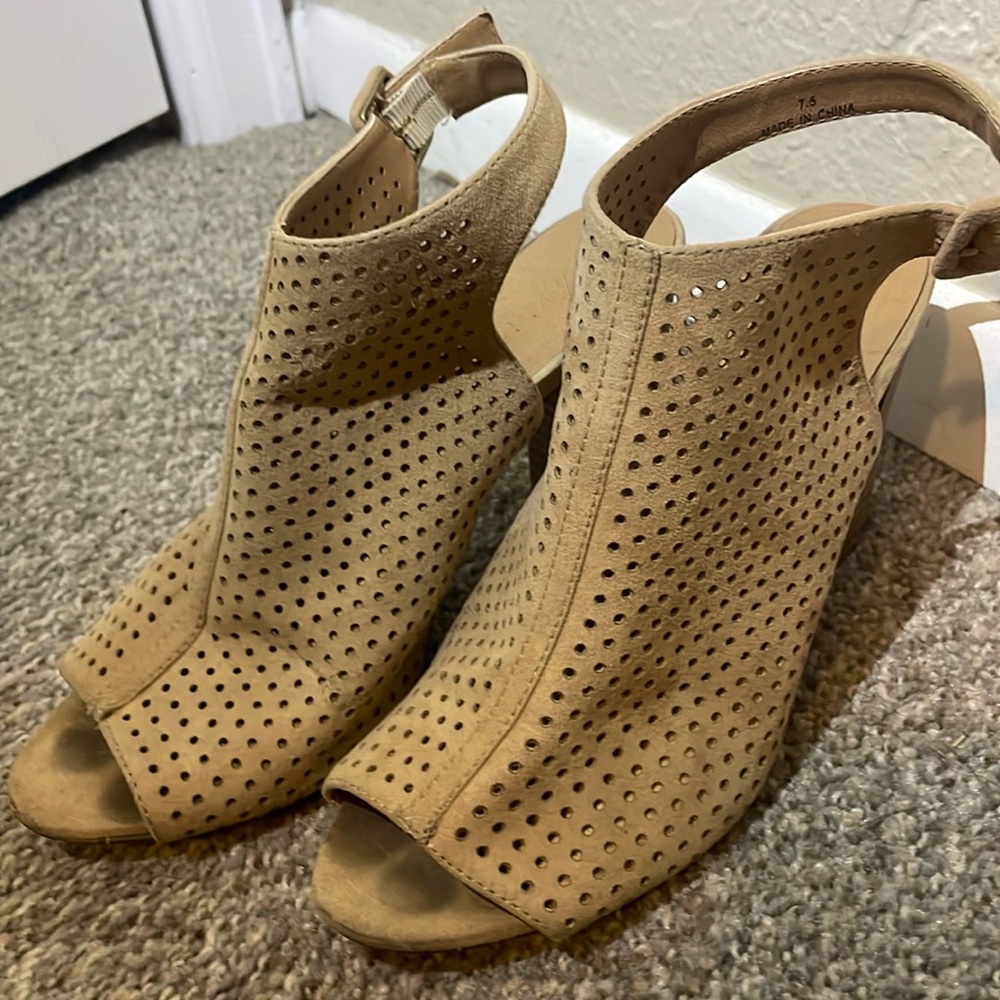 Madden Girl Tan Heels